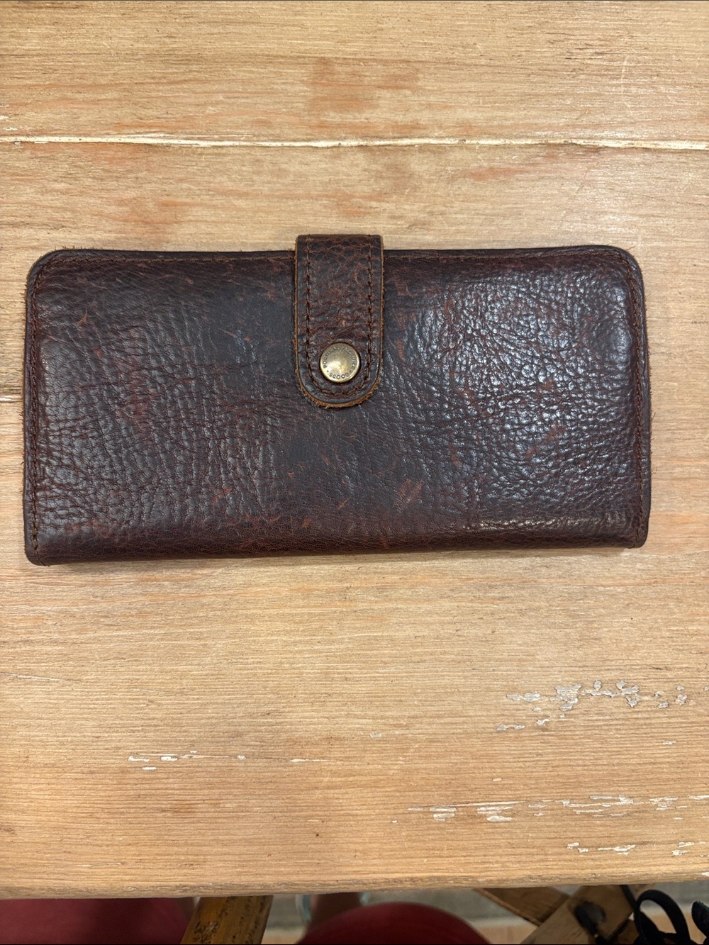 Portland Leather Dark Brown Snap Wallet
